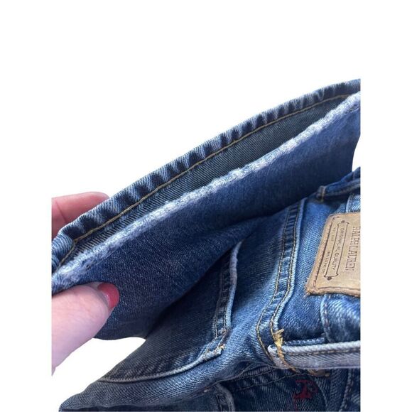 Polo Ralph Lauren Men's Blue Long Bootcut Medium Wash Denim Jeans Size 42/30 - Picture 7 of 9